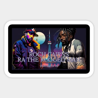 Roch Cairns RA the Rugged Man Tapestry (March 9 2024 Concert Tour) Sticker